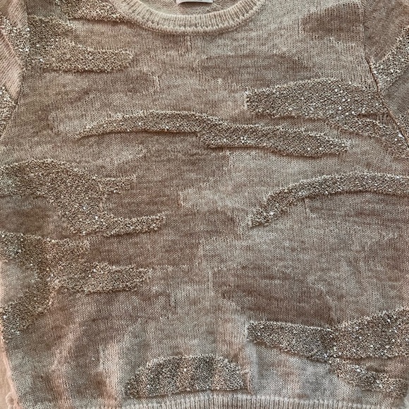 Brunello Cucinelli Beaded Short Sleeve Sweater - Picture 2 of 2